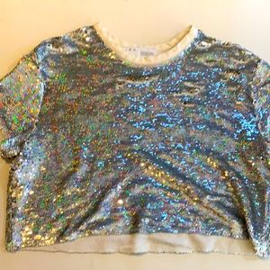 Iro sparkle crop top
